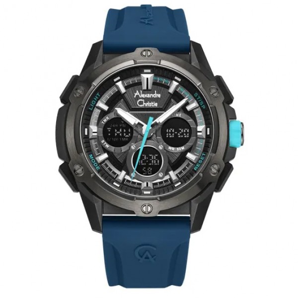 Alexandre Christie AC 9503 Grey Blue Rubber MHREPDGBU